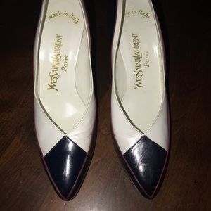 Vintage Authentic YSL Pumps 7-1/2 Narrow